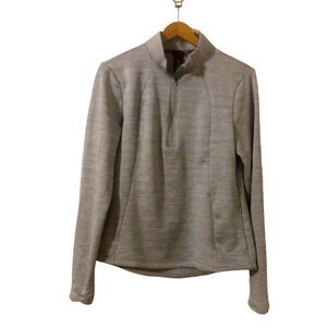 Spyder Active Women’s XL Heather Gray Quarter Zip Fleece Lined Jacket